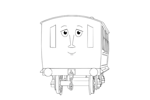 Gambar Mewarnai Annie atau Clarabel