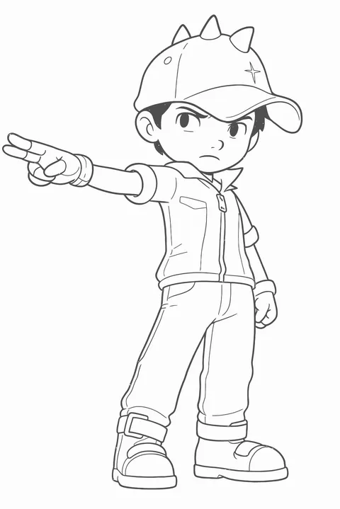 Gambar Mewarnai Boboiboy Cahaya