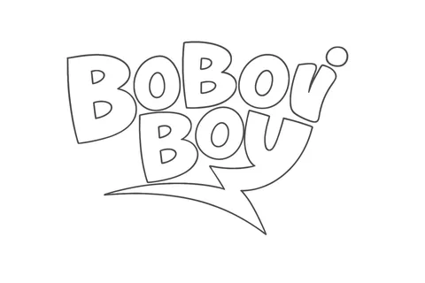 Gambar Mewarnai Boboiboy Logo