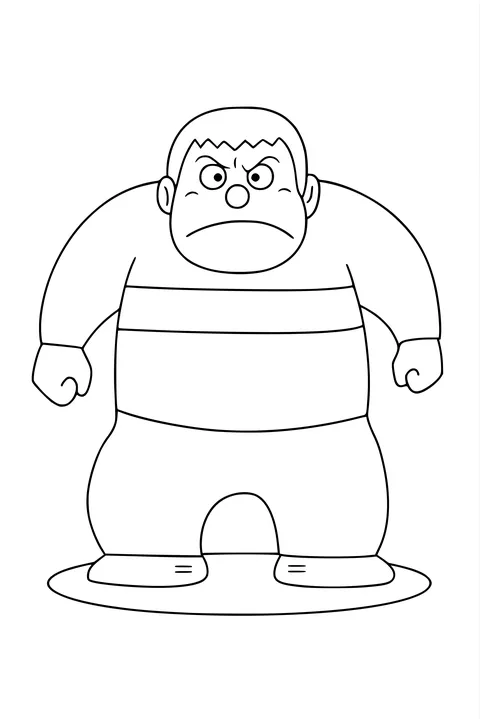 Gambar Mewarnai Giant Sangat Marah