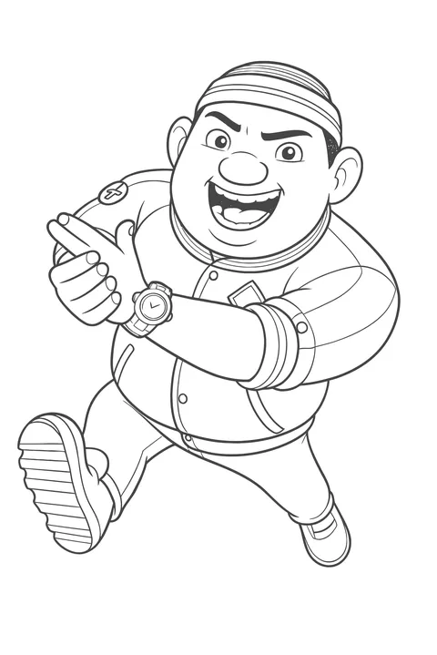Gambar Mewarnai Gopal Boboiboy Galaxy