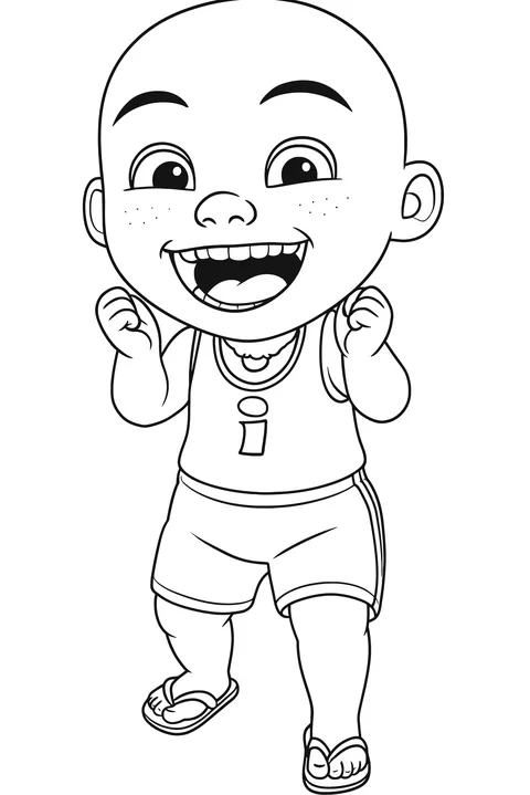 Gambar Mewarnai Ipin