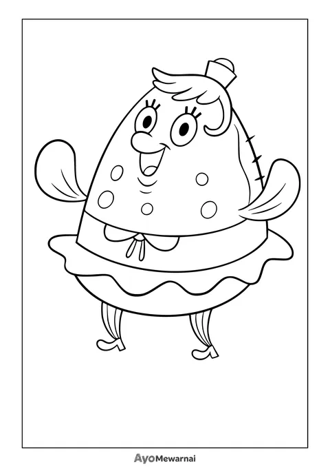 Gambar Mewarnai Nyonya Puff