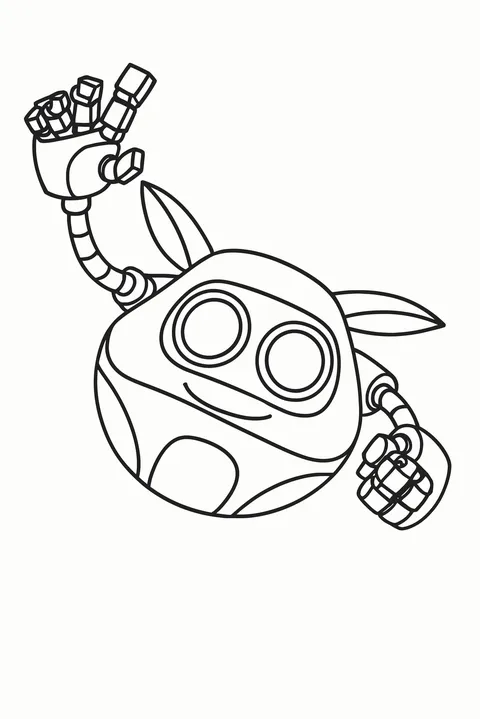 Gambar Mewarnai Ochobot