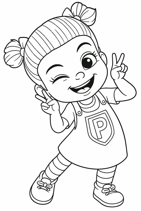 Gambar Mewarnai Pipi Zola